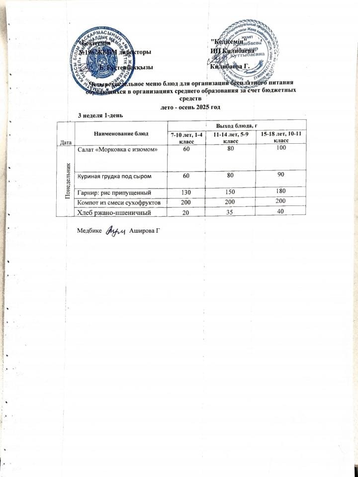 Ас мәзірі 17.11.2025